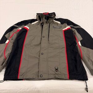 Spyder XTL 10000 Men's Black and Gray Jacket size Medium